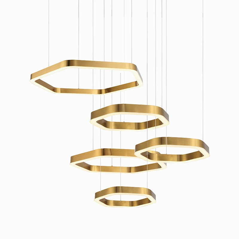 Aurora halo pendant lamp