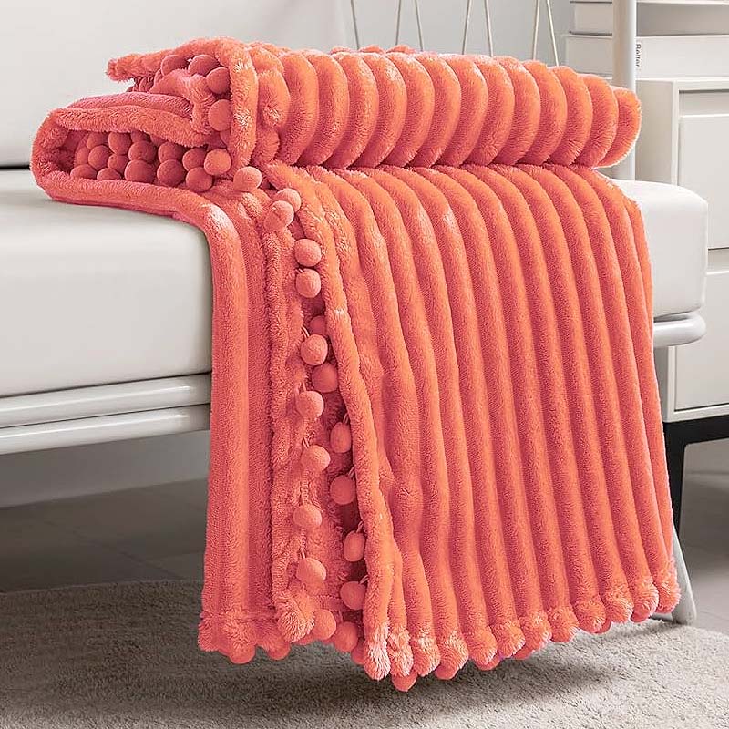 Super Soft 100% Polyester Coral Fleece Blanket
