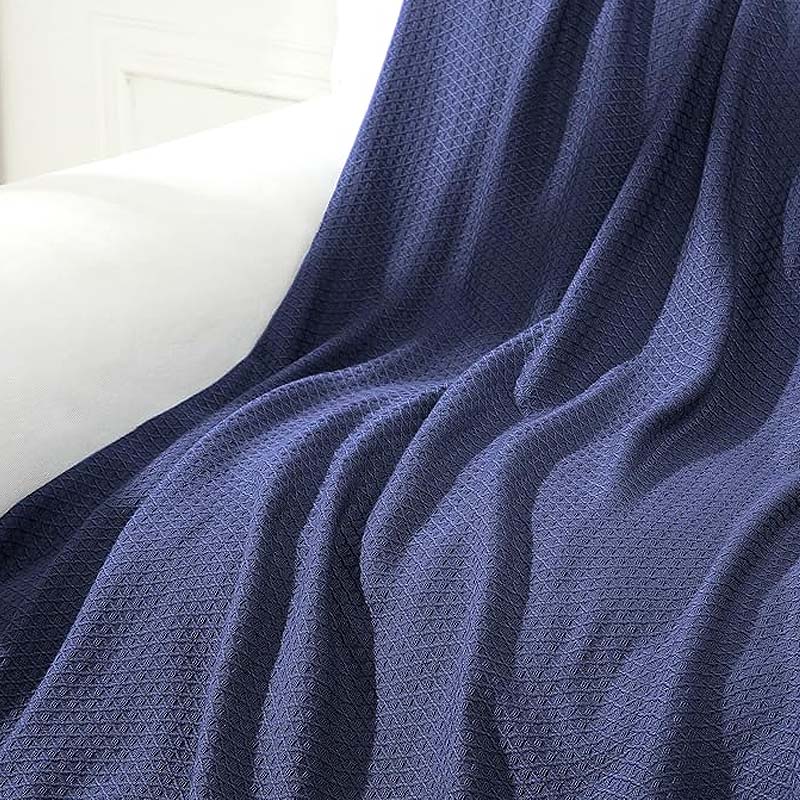 ODM Summer Cool Bamboo Fiber Blue Blanket